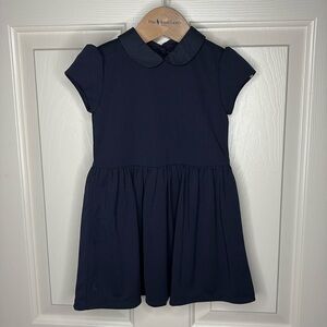 Ralph Lauren - Collared Crepe Dress & Bloomer - Baby Girl - Navy - 18 Month